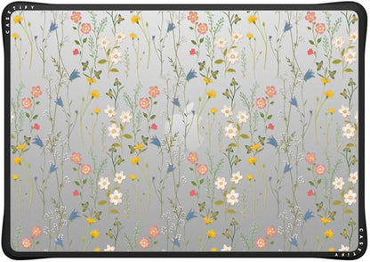 CASETiFY Impact MacBook Air 15" (M2-M4) Case [Cushioned Impact Corners/Scratch-Resistant/Anti-Slip Grip] - Dreamy Floral Pattern - Clear Black