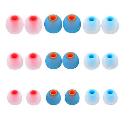 MMYQXI Silicone Replacement Earbud Tips Earbud Covers Ear Tips Fit for in-Ear Headphones (Inner Hole 3.8mm -5.1mm) Earbud Replacement Tips 9 Pairs