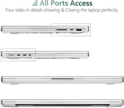 DONGKE for M4 MacBook Pro 16 Inch Case 2024 2023 2021 A3403 A3186 M3 A2991 M2 A2780 M1 A2485 Pro/Max Chip, Plastic Hard Shell Case & Keyboard Cover for Mac Pro 16 with Touch ID, Cartoon Bears