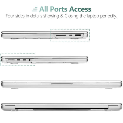 DONGKE Compatible with MacBook Pro 16 Inch Case (2026-2021 Release, M5 M4 M3 M2 M1 Pro/Max Chip), Plastic Hard Shell with Keyboard Cover & Screen Protector for MacBook Pro 16", Right & Left Brain