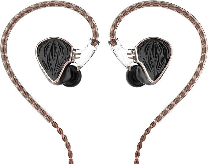 Hidizs MS3 in-Ear Monitors, 2BA+1DD Hybrid IEM Wired Earphones, Includes 3 Pneumatic Tuning Filters - Exclusive Adjustable Soundstage for Instruments, Detachable Cable for Audiophile/Musician 3.5mm