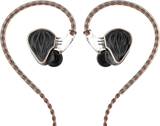 MS3 in-Ear Monitors, 2BA+1DD Hybrid IEM Wired Earphones, Includes 3 Pneumatic Tuning Filters - Exclusive Adjustable Soundstage for Instruments, Detachable Cable for Audiophile/Musician 3.5mm