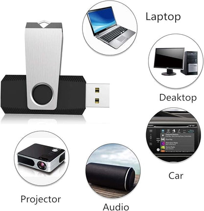 Aiibe 5 Pack 64GB USB 3.0 Flash Drive 64GB USB 3.0 Drive 5 Pack Thumb Drive Memory Stick USB Stick 64GB (5 Mixed Colors: Black Red Cyan Green Purple)