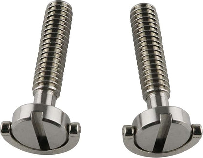 E-outstanding D Ring Hinged Screw 2PCS 1/4-20 Thread D-Ring Stainless Steel Camera Fixing Screws for Camera Tripod Monopod QR Plate 30mm Length