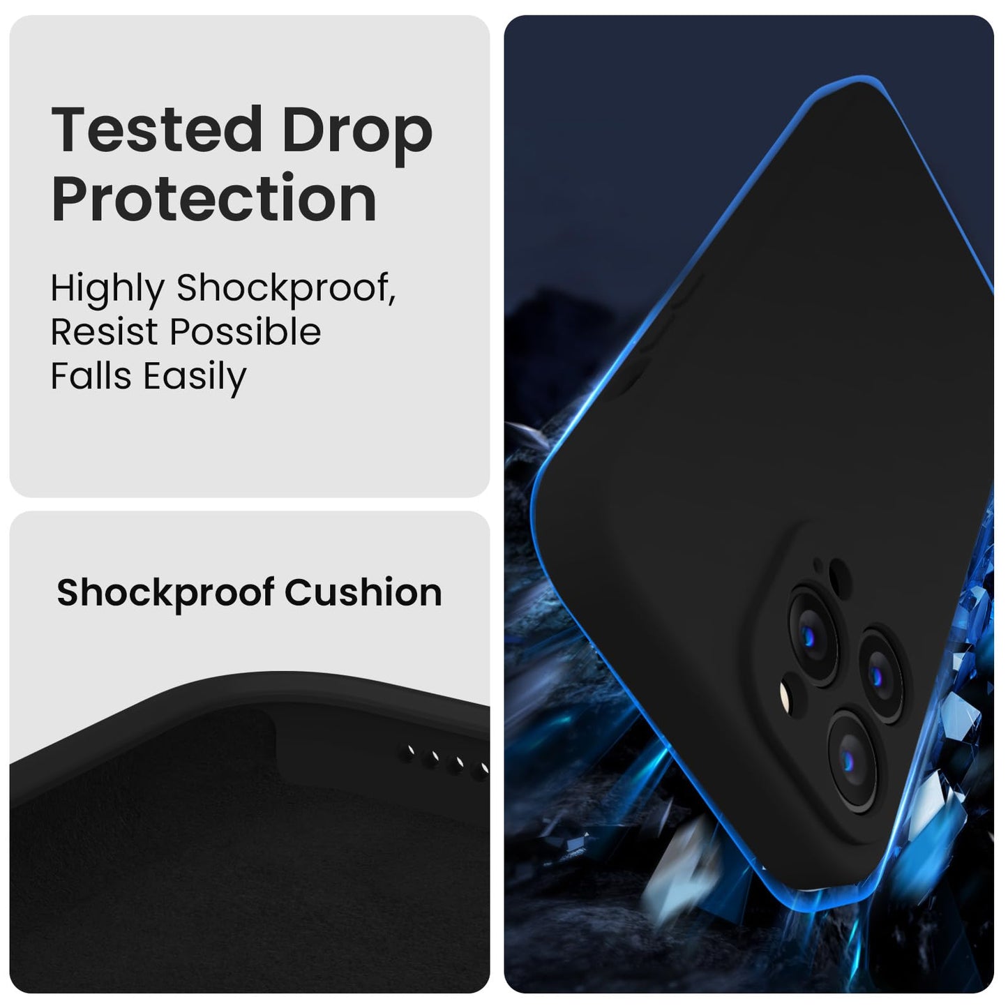 FireNova Designed for iPhone 14 Pro Case, 6.1", Black