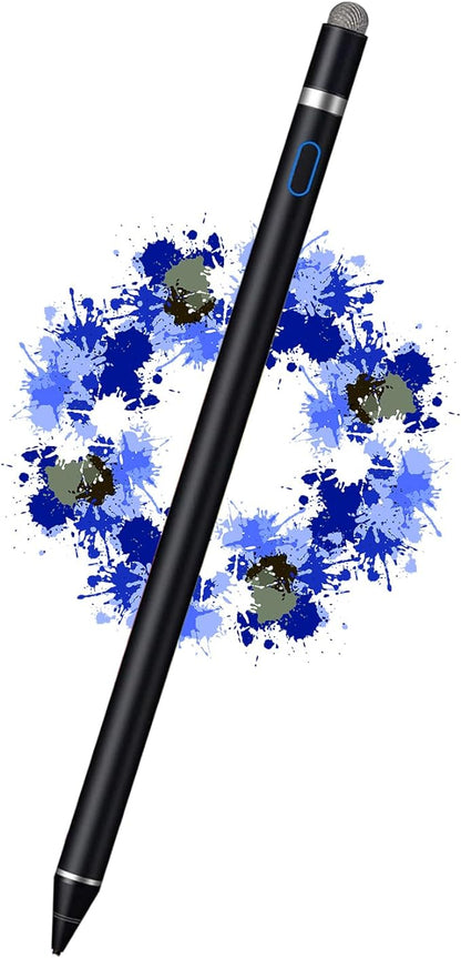 Stylus Pen for iPad, DOGAIN Active Pencil for Touchscreen with Dual Touch Function, Active Digital Fine Point Pen Compatible with Apple iPad/Pro/Air/Mini/iPhone/Samsung//iOS/Android and More - Black