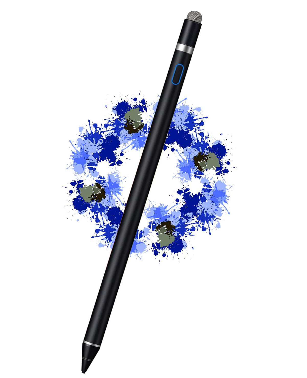 Stylus Pens Compatible for iOS&Android Touch Screens, iPad Pencil with Dual Touch Function, Fine Point Rechargeable Stylus Pen for iPad/Android/iPhone/Cellphone/Tablet Pen/Nintendo Switch 2 - Black