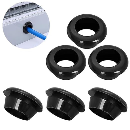 Qrity 20 PCS Rubber Grommets Cable Railing, Car Grommet, Cable Railing Protective Sleeves for Metal Posts, ID 18mm Mount Dia 22mm