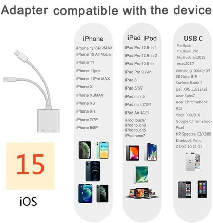 [Apple MFi Certified] iPhone SD Card Reader, 4 in 1 Cameras SD Reader with Dual Slot for MicroSD/TF, Photography Memory Card Trail Game Camera Viewer Adapter, Plug and Play for iPhone/iPad/iMac/DJI