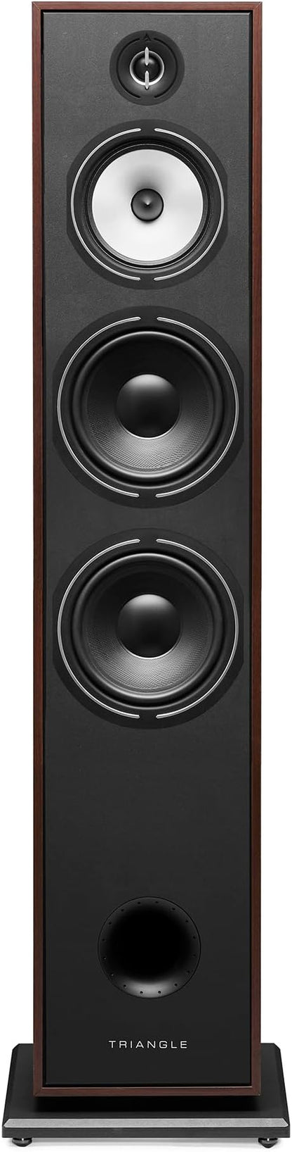 triangle - BOREA BR10 Hi-Fi Floorstanding Speakers - Power handling 200W - Efficiency 92 dB/W/m - 21cm Drivers - Versatile Music and Home Cinema - 245 x 1110 x 380 mm - Walnut (Piece)