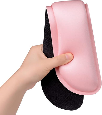Dapesuom Enlarge Keyboard Wrist Rest, Memory Foam Wrist Cushion for Desk Mats Support, Cute Typing Pain Relief Keyboard Mouse Pad Rests Set with Non-Slip Base for Gaming Laptop Office, Rose Pink