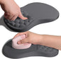 Ergonomic Joint Wrist Support Mouse Pad with Memory Foam Cushion Massage Bump, Carpal Tunnel Pain Relief Mousepad Slope Design for Wrist Rest, 11.8x7.9 in, DimGray