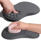 Armanza Ergonomic Joint Wrist Support Mouse Pad with Memory Foam Cushion Massage Bump, Carpal Tunnel Pain Relief Mousepad Slope Design for Wrist Rest, 11.8x7.9 in, Black