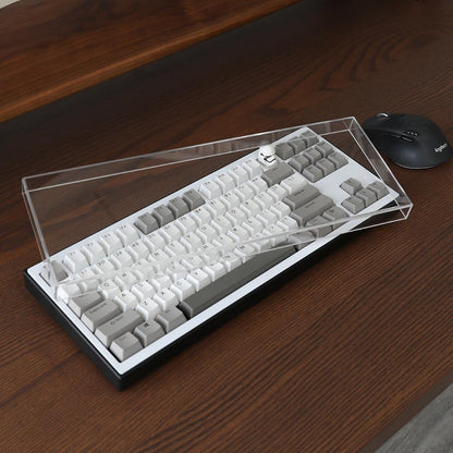 Acrylic Keyboard Dust Cover,68 Keys Transparent Mechanical Keyboard Protective Cover,Compatible with Computer Gaming Keyboards (12.28''x4.02''x0.87'')