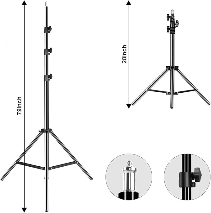 GVM 80W Video Light with Bowens Mount 2PCS LED Continuous Video Light with Tripod Continuous Output 13000Lux@0.5m Daylight Photography Lighting for Studio YouTube Video Recording Outdoor Shoot