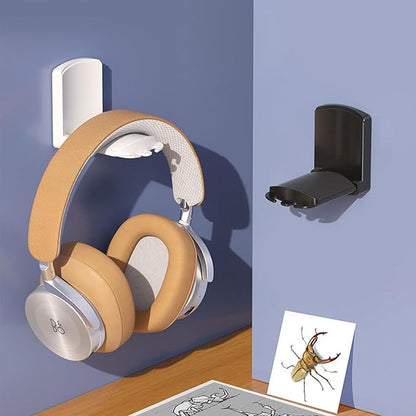 2-Pack Headphone Stand, Sticky Adhesive Headset Hanger for Universal Gaming Headset Airpods Max Sony Bose Beats(White)