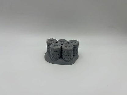 Hautico Cargo Piles Miniature Terrain Compatible with Dungeons and Dragons, 28mm Miniature Wargaming, Tabletop RPGs, Wargame Scenery