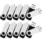Wholesale 50 Pack 8GB Flash Drive Bulk, KOOTION Thumb Drive Flash Drives 8G Swivel Memory Stick USB 2.0, Black, 50 Pcs