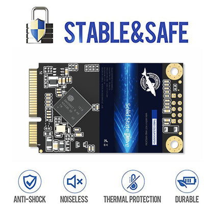Dogfish mSATA SSD 64GB 3D NAND MLC SATA III 6 Gb/s, mSATA (30x50.9mm) Internal Solid State Drive - Compatible with Desktop PC Laptop - (MSATA 64GB)