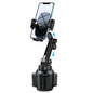Miracase Cup Phone Holder for Car, [Upgraded Version] Adjustable Long Neck Car Cup Holder Phone Mount Cradle Friendly Compatible with iPhone Samsung Google and All Smartphones, Light Blue