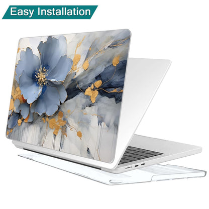 Teryeefi Compatible with M2 M1 MacBook Pro 13 inch Case A2338 A2251 A2289 A2159 A1989 A1706 A1708 (Release 2016-2020 2022),Protective Slim Cover+Keyboard Cover for MacBook Pro 13 Touch Bar, Art Floral