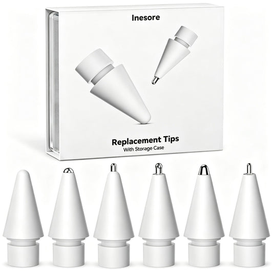 Inesore Pencil Tips for Apple Pencil Pro/1st/2nd/USB-C (6 Pack)