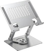GuaziV 360° Rotating Tablet Stand - Adjustable iPad Tablet Holder for Desk, Foldable iPad Swivel Stand for Home & Office (Argent Silver)
