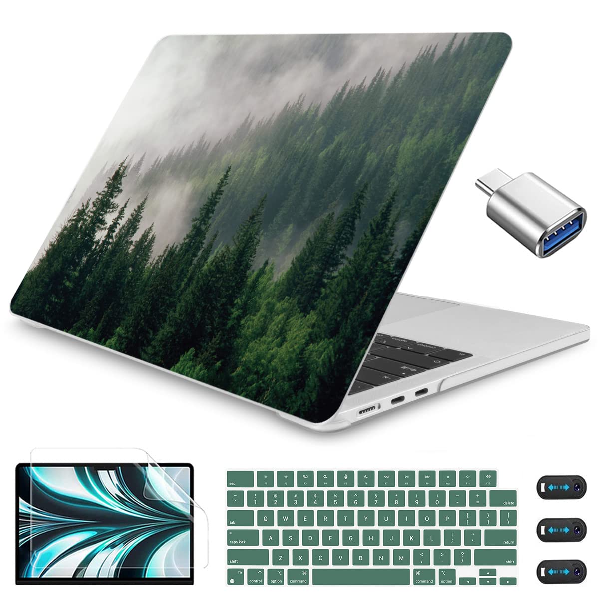 CISSOOK Compatible with MacBook Air 13.6 inch Case 2026 2025 2024 2023 2022