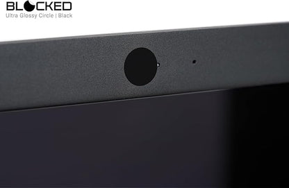 Webcam/Camera Vinyl Covers | 57 Low-Tack Reusable Webcam Sticker | 3-Sizes | Black 57-Pack (Ultra Glossy)