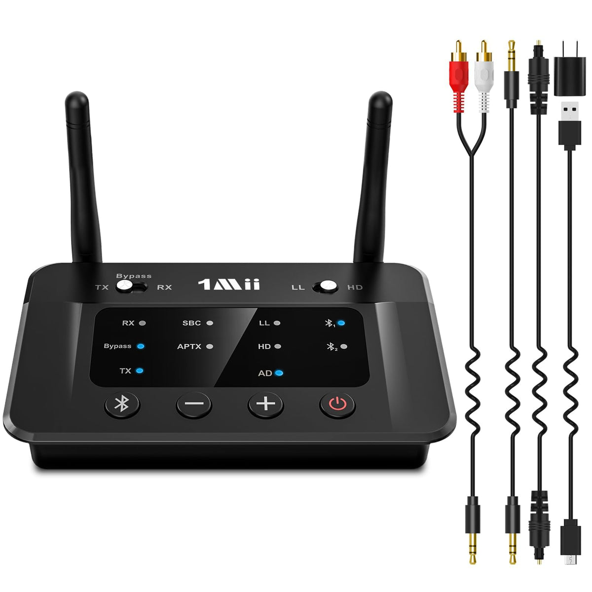1Mii B03 Bluetooth 5.3 Transmitter Receiver for TV Home Stereo