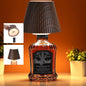 WILIT Wireless Bottle Lamp for Liquor Bottles, 3-Level Brightness LED Night Lights, Wine Lamp for Home Decor, Unique Table Lamp with RGB Lights, Rechargeable Bottle Lights for Bedroom, Black