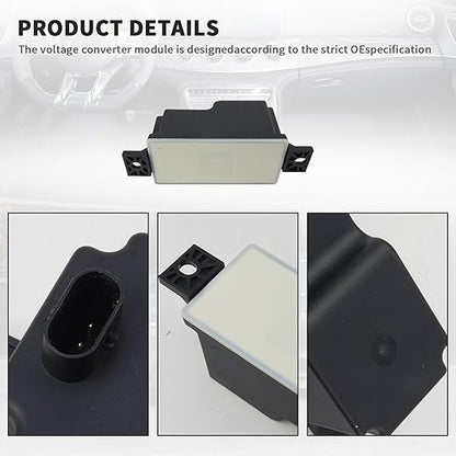 Voltage Converter Module Auxiliary Battery for Mercedes for Benz C300 C43 AMG E400 GLC250 S500 S65 AMG Replacement # 2054400073 2059052809 2059053414