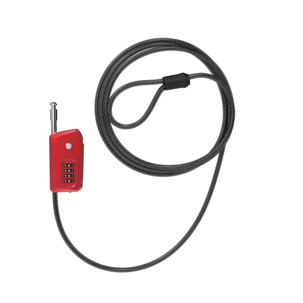 UP Security 6ft Python Cable Lock for Bike, Bicycle, Electric Scooter, Trail Camera, 4 Digit Combination Lock Outdoor Use, Heavy Duty Anti Theft, Retractable Locking Cable for Trail Cam, eBike, Kayak