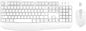 Wireless Keyboard and Mouse Combo, EDJO Full-Sized Ergonomic Computer Keyboard with Wrist Rest and 3 Level DPI Adjustable Wireless Mouse for Windows, Mac OS Desktop/Laptop/PC (White)