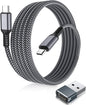Elebase USB C to C 100W Charging Cable 6.6FT with Type A Car Adapter,Fast PD Charger Cord for iPhone 16 15 Pro Max Plus,Airpods 4,Samsung Galaxy S23 S24 Flip Fold 5,Ultra,A53 A54,MacBook Mac,iPad 9 10