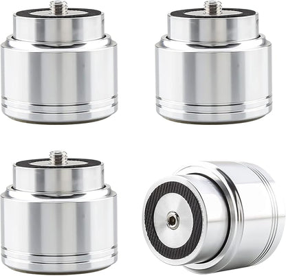 Tertullus 4pcs Aluminum Speaker Isolation Feet Sound Isolation Maglev Feet Speaker Stand Turntable Feet (48mm×42mm)