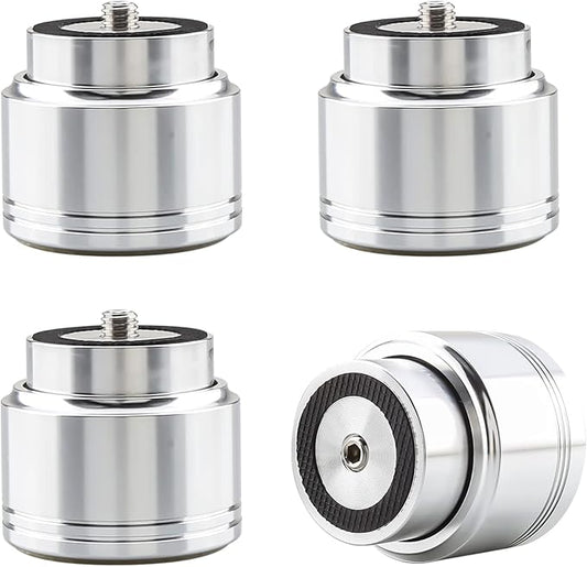 Tertullus 4pcs Aluminum Speaker Isolation Feet Sound Isolation Maglev Feet Speaker Stand Turntable Feet (48mm×42mm)