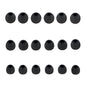Earbuds Replacement Tips Silicone Earbud Tips Ear Gels Fit for Inner Hole from 3.8mm - 5.1mm Earphones 9 Pairs S/M/L