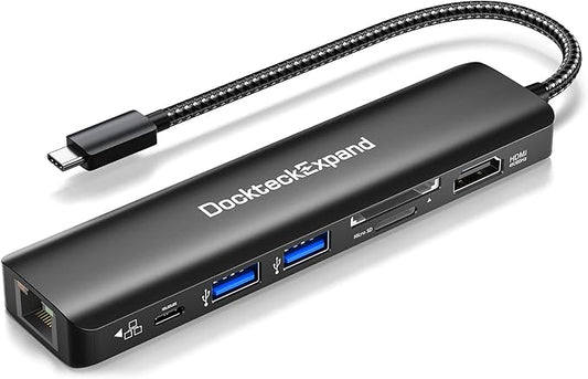 DockteckExpand 7 in 1 USBC HUB for MacBook iPad HP Dell XPS and More