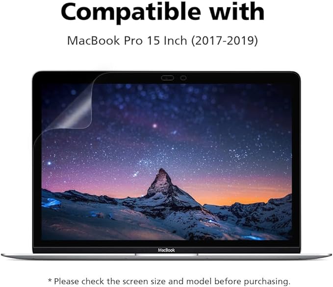 Anti Blue Light Matte Screen Protector for MacBook Pro 15" (2017-2019) | Anti-Glare | Reducing Eye Fatigue with Blue Light Blocking Filter