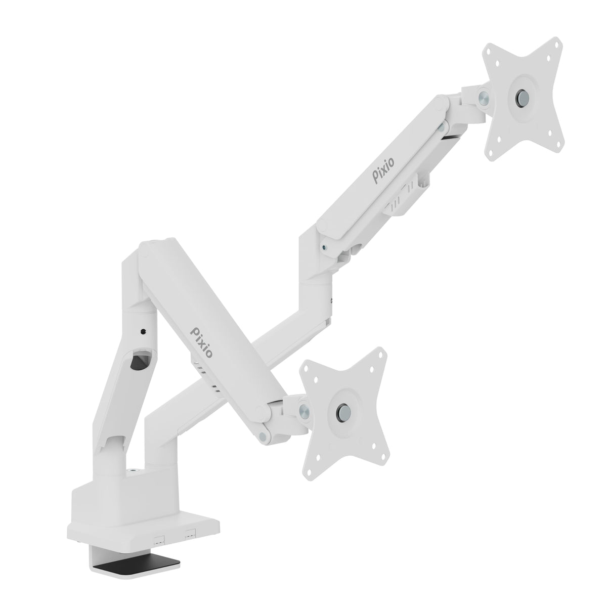 Pixio PS1D Wave Blue Dual Monitor Arm Stand Desk Mount - Fits up to 32 inches Monitors and up to 19.8lbs. VESA Compatibility and Integrated Cable Management