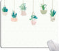 Mouse Pad, Plants Mouse Pad, Square Mouse Mat Waterproof Mousepad Non-Slip Rubber Base Mouse Pads for Office Laptop