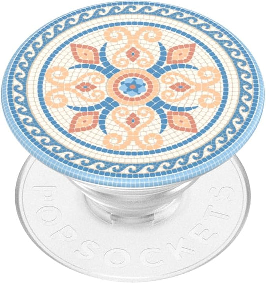 PopSockets Adhesive Phone Grip, Holder, Phone Stand, Light Blue - Portifino Tile