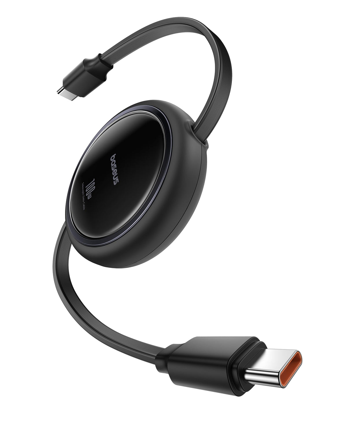 Baseus USB C to USB C Cable, 100W 6.6ft Retractable USB C Charging Cable