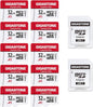 GIGASTONE Micro SD Card 32GB 10-Pack, Camera Plus, MicroSDHC Memory Card for Camera, Wyze Cam, Roku, Full HD Video Recording, UHS-I U1 A1 Class 10, up to 90MB/s, with 10 Adapters