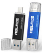 Type C Flash Drive 32GB 10 Pack, ABLAZE Dual USB 2.0+USB C Thumb Drives