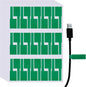 uxcell 300 Pcs Cable Labels, Waterproof Wire Cord Labels Tags, Cord Organizer Management Tags for Charger Cable Organizer Wire Markers Printer and Handwriting, Green