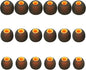 Earbud Replacement Tips Silicone Earbud Tips Earbud Covers Fit for in-Ear Headphones (Inner Hole 3.8mm -5.1mm) Earbud Rubber Tips Ear Tips,9 Pairs S/M/L
