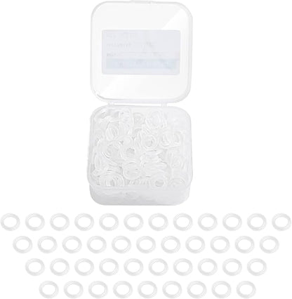 200Pcs Clear O-Ring Switch Dampeners Keycap for Mechanical Keyboard Cherry Mx, White…
