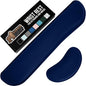 GORILLA GRIP Silky Gel Memory Foam Wrist Rest for Computer Keyboard, Mouse, Ergonomic Design for Typing Pain Relief, Desk Pads Support Hand and Arm, Mousepad Rests, Stain Resistant, 2 Piece Pad, Navy